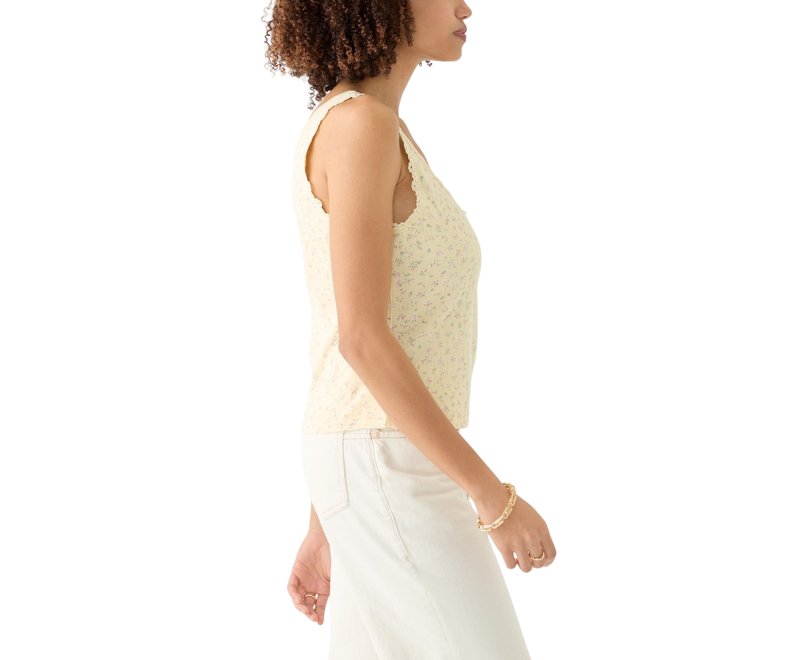 Womens Pointelle Tank Top