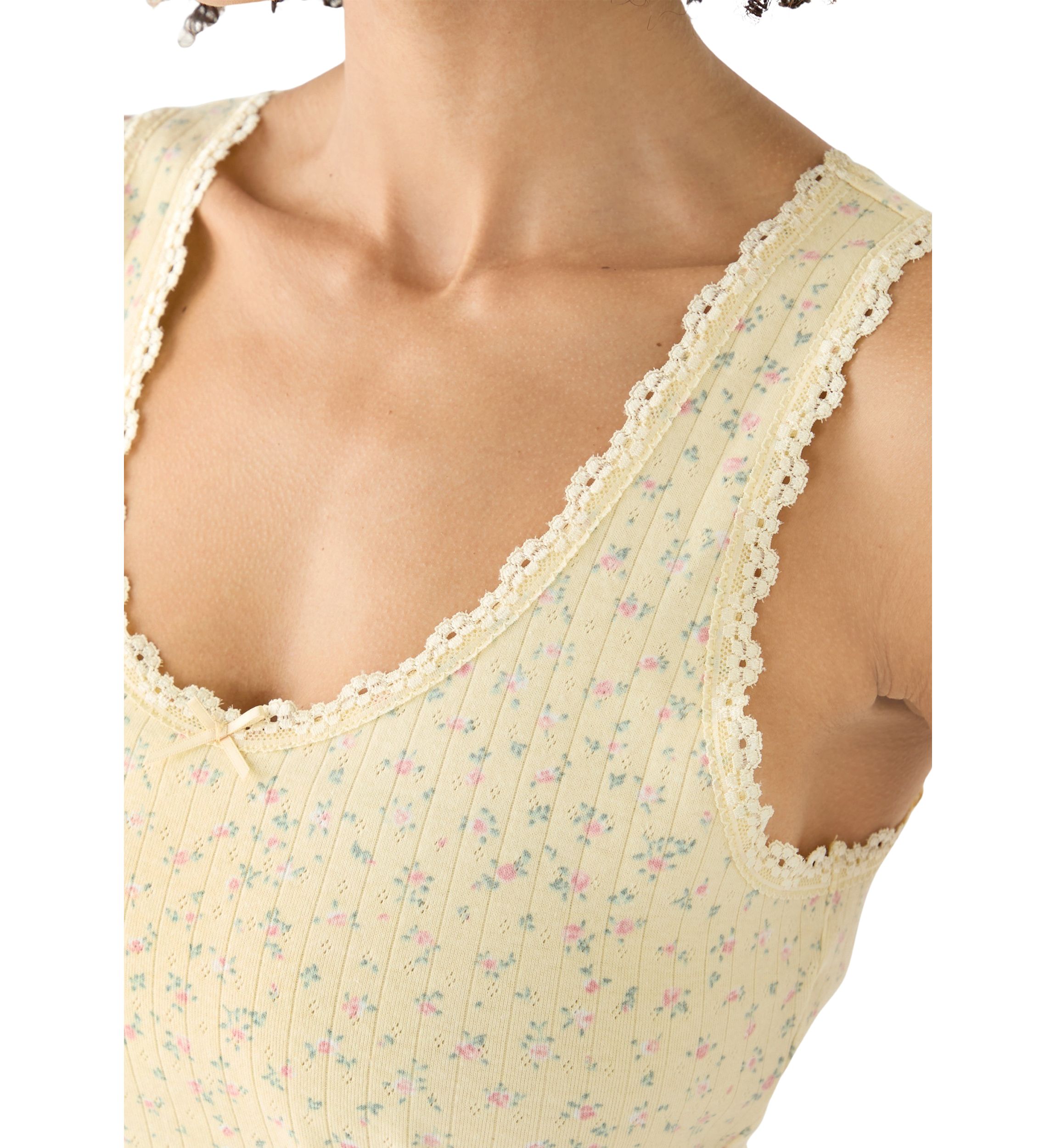 Womens Pointelle Tank Top