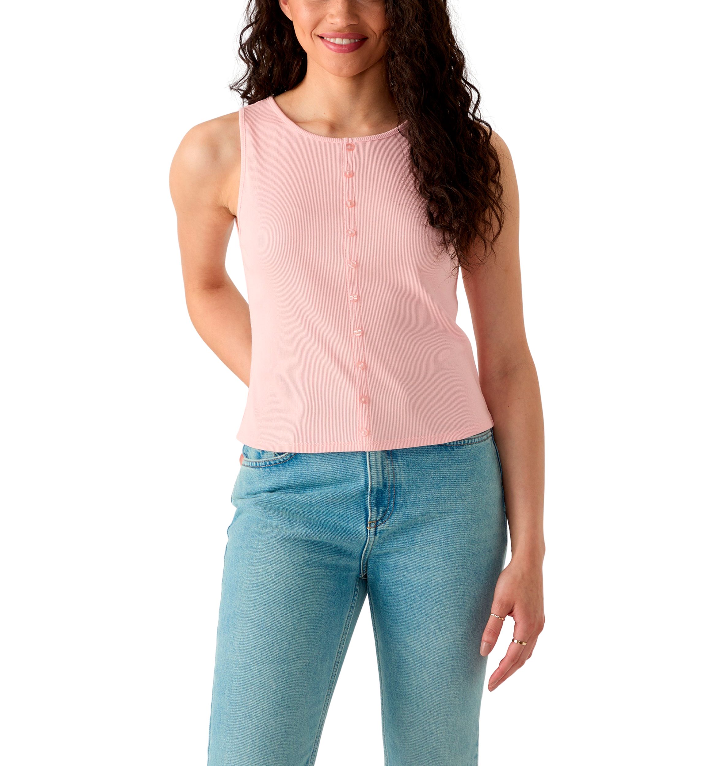 Womens Button Up Tank
