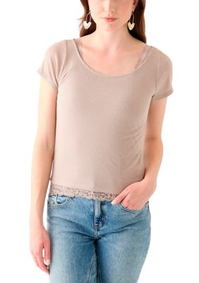 OLIVE + OAK Women's Scoop Neck Knit Top, XS