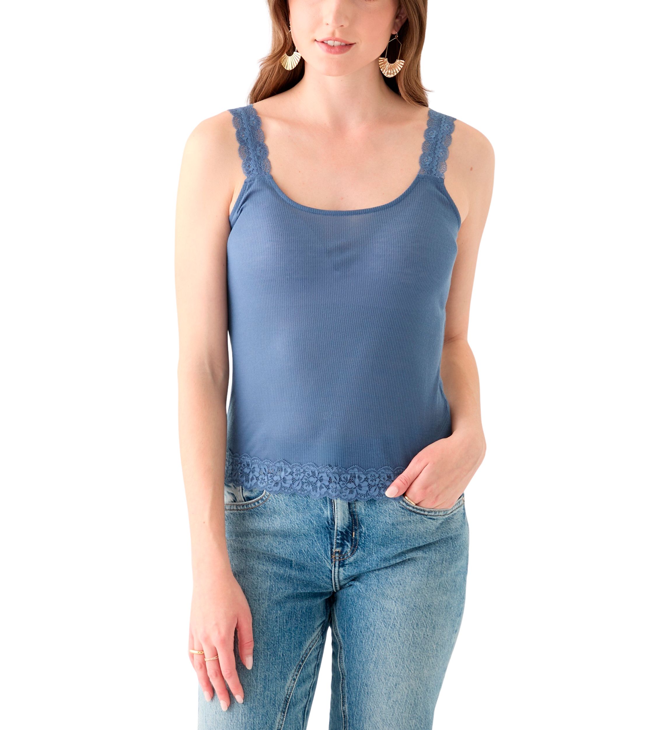 Womens Scoop Neck Knit Top