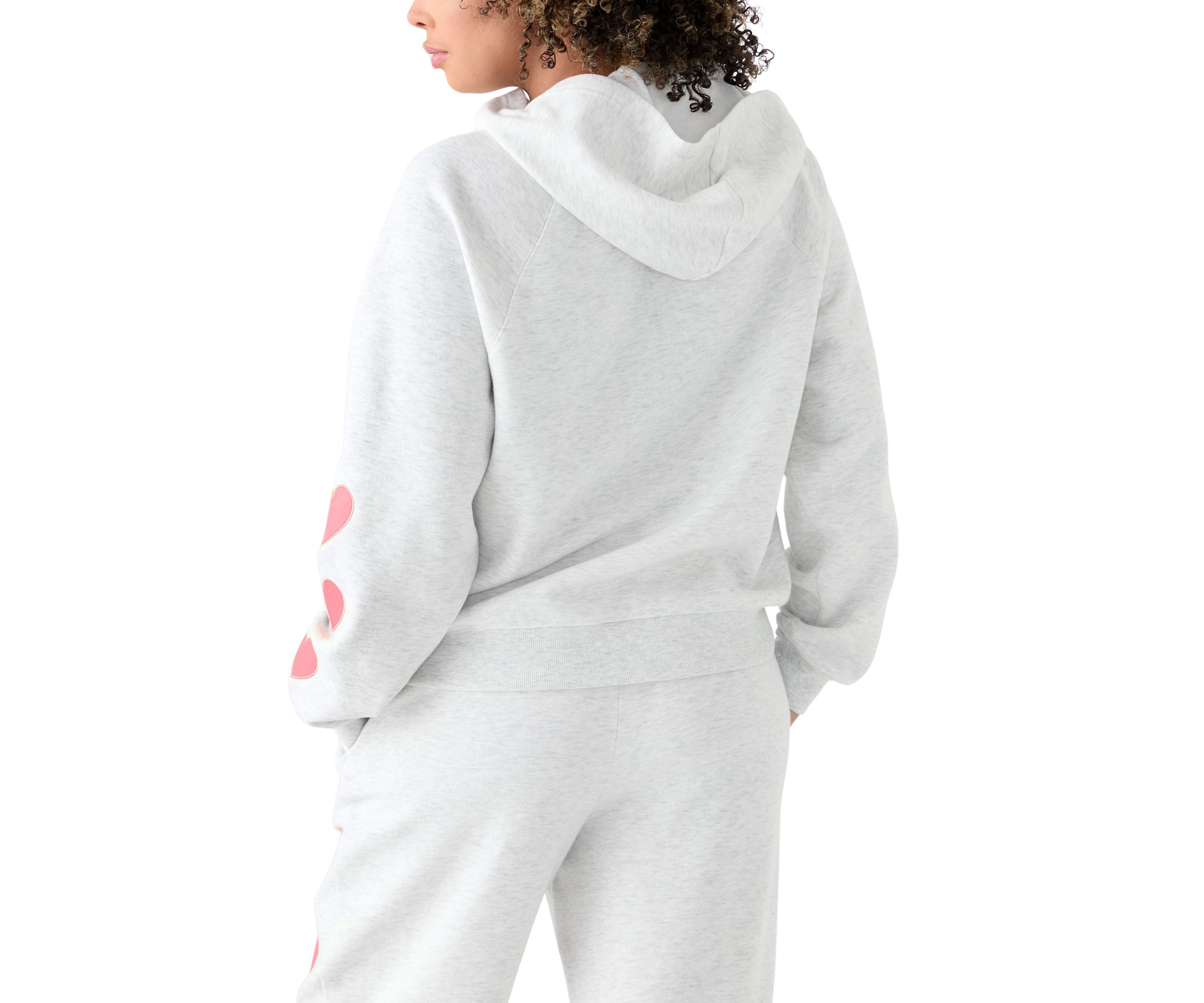 Womens 3 Heart Hoodie Sweatshirt