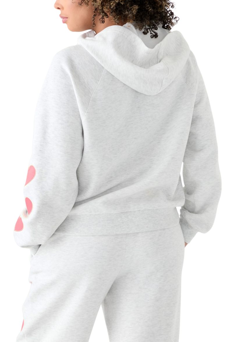 Womens 3 Heart Hoodie Sweatshirt