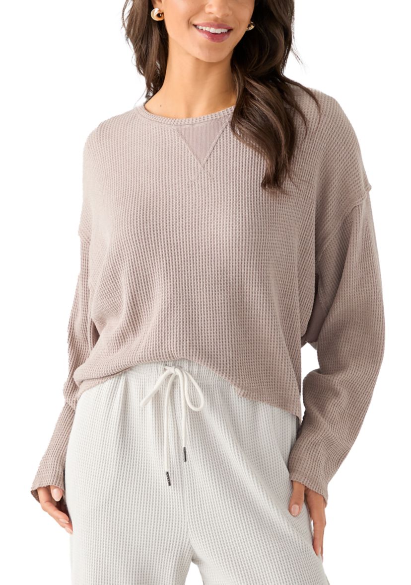 Womens Crew Neck Knit Top
