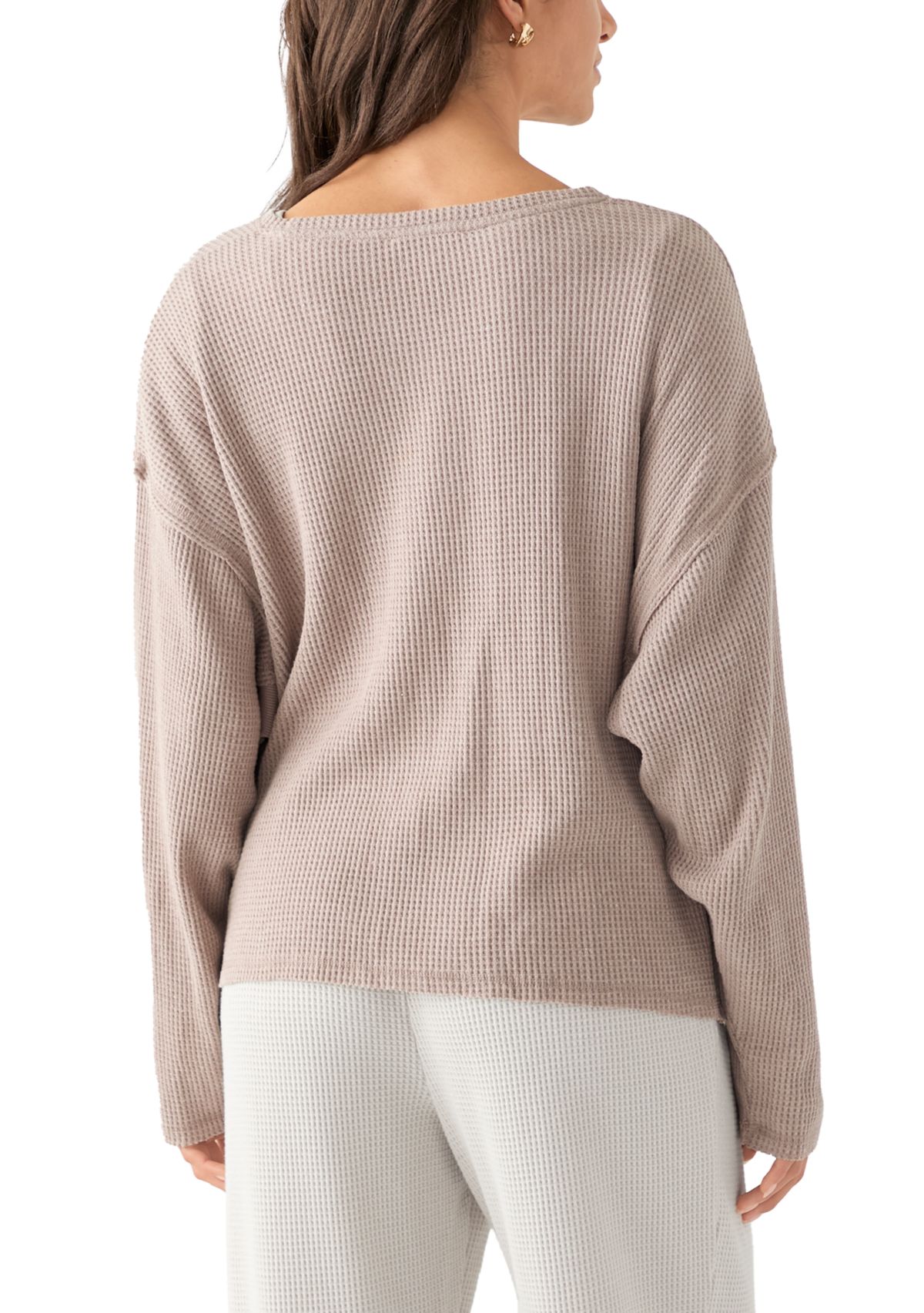 Womens Crew Neck Knit Top