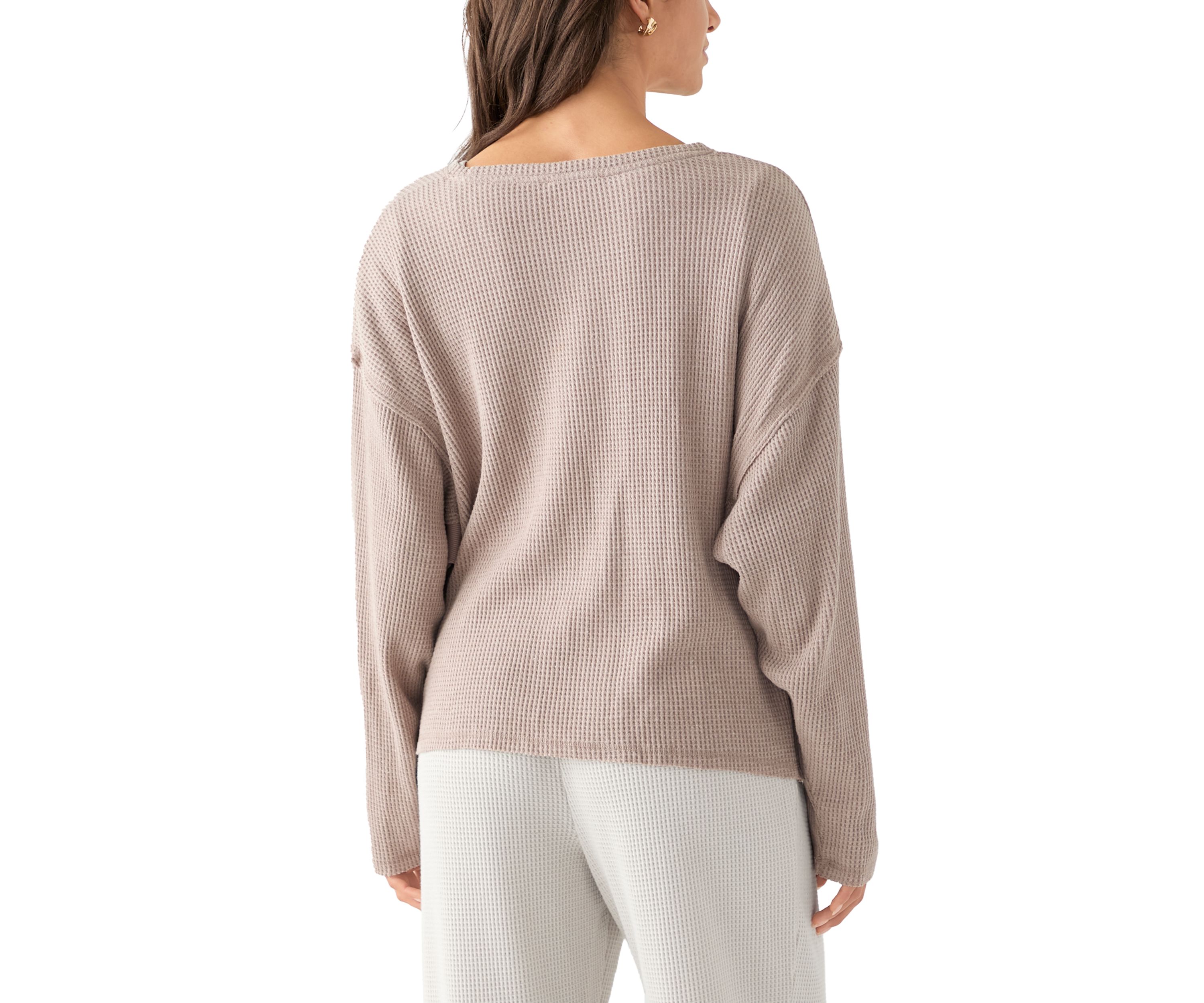 Womens Crew Neck Knit Top