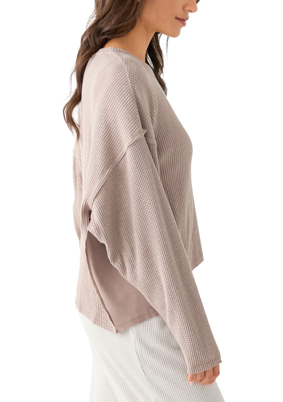 Womens Crew Neck Knit Top