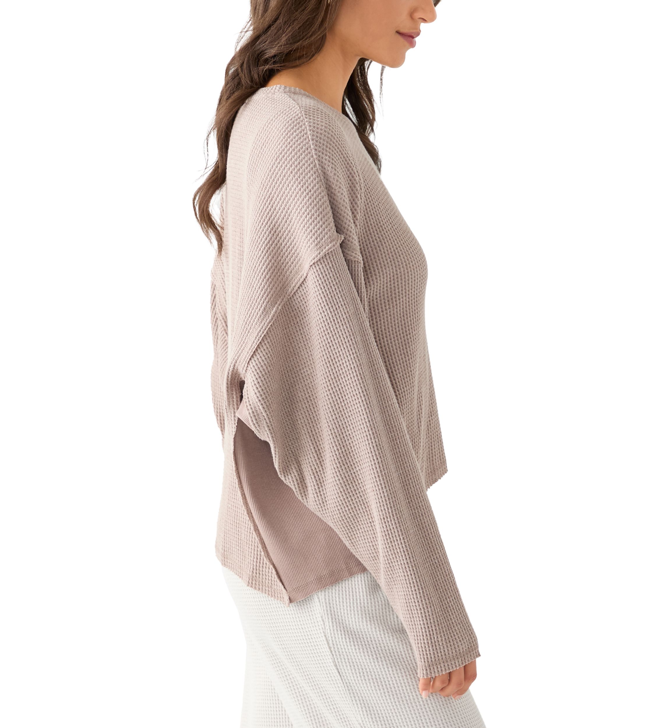 Womens Crew Neck Knit Top