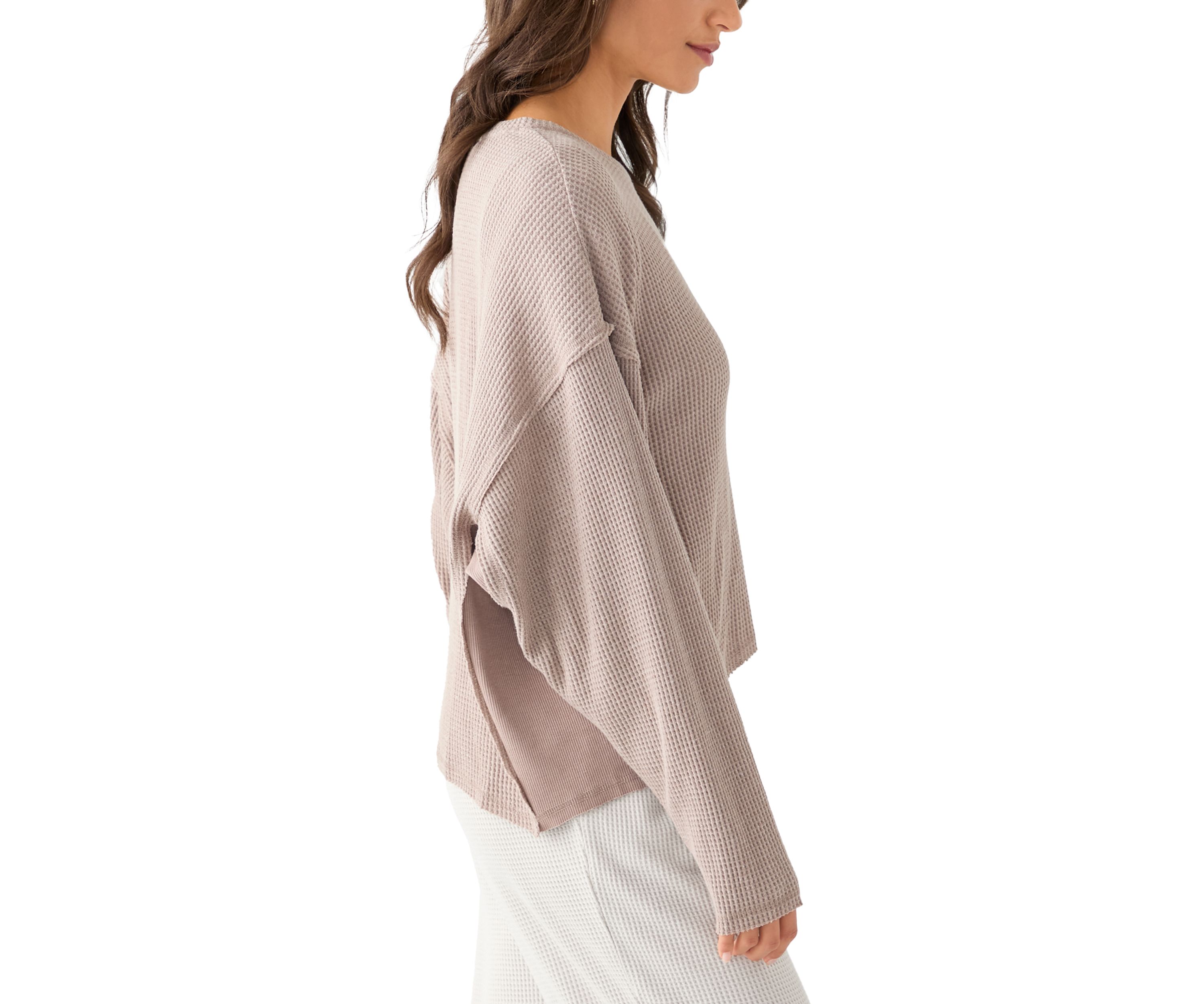 Womens Crew Neck Knit Top