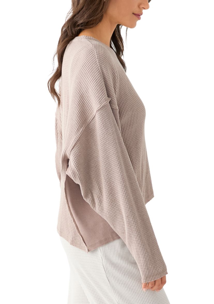Womens Crew Neck Knit Top