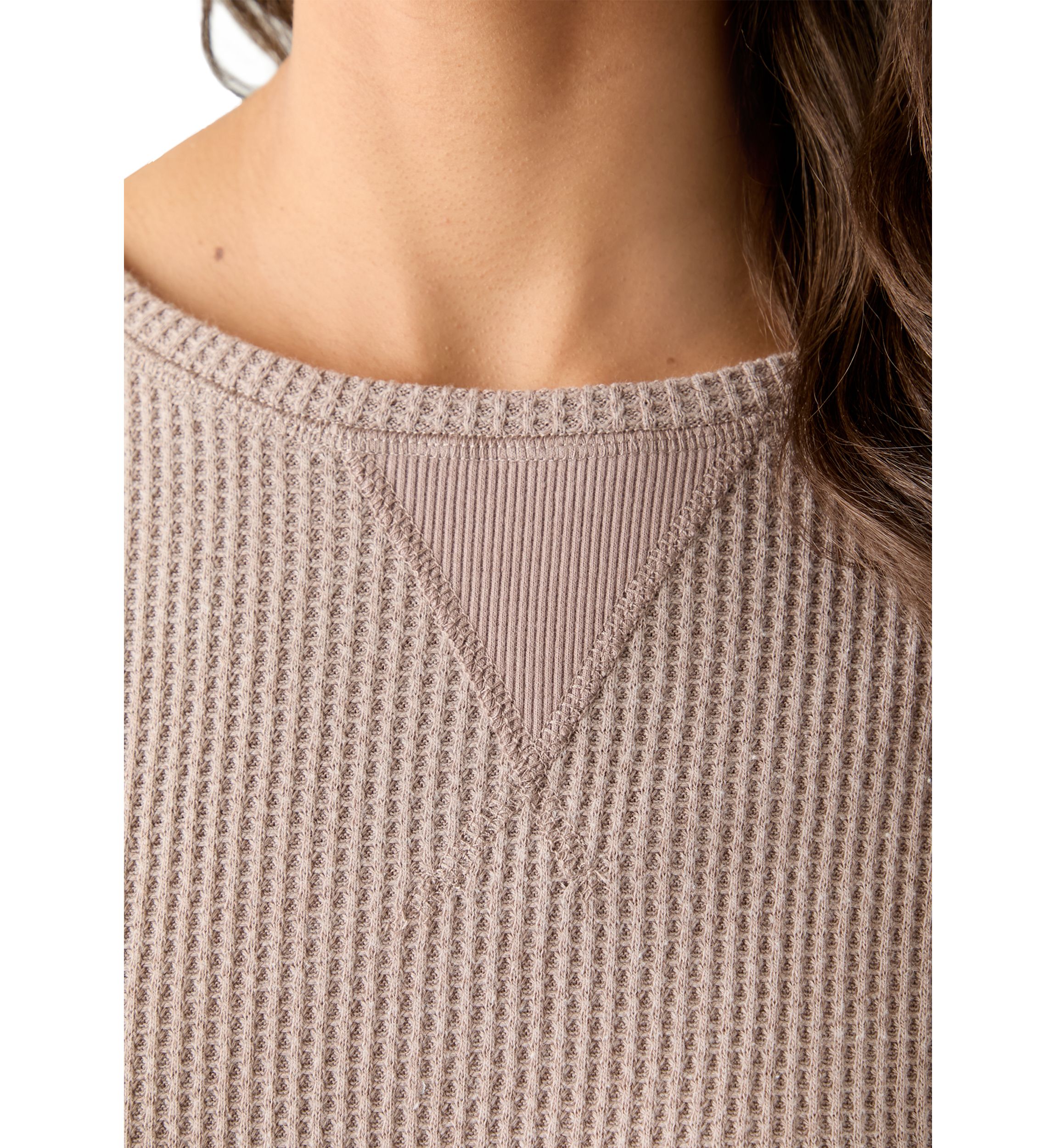 Womens Crew Neck Knit Top