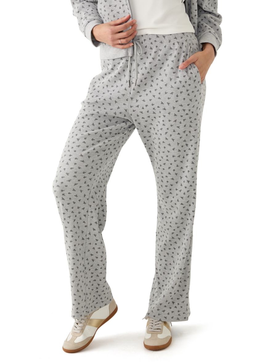 Waffle Wide Leg Pants