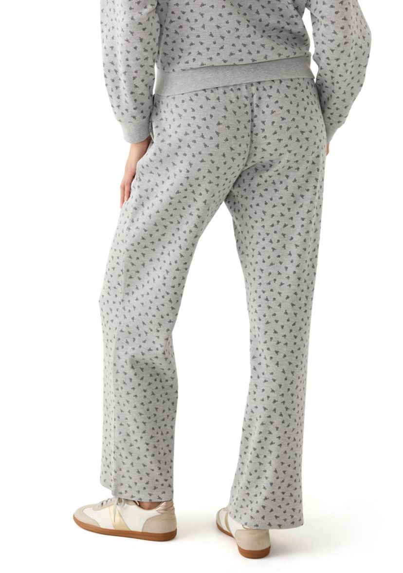 Waffle Wide Leg Pants