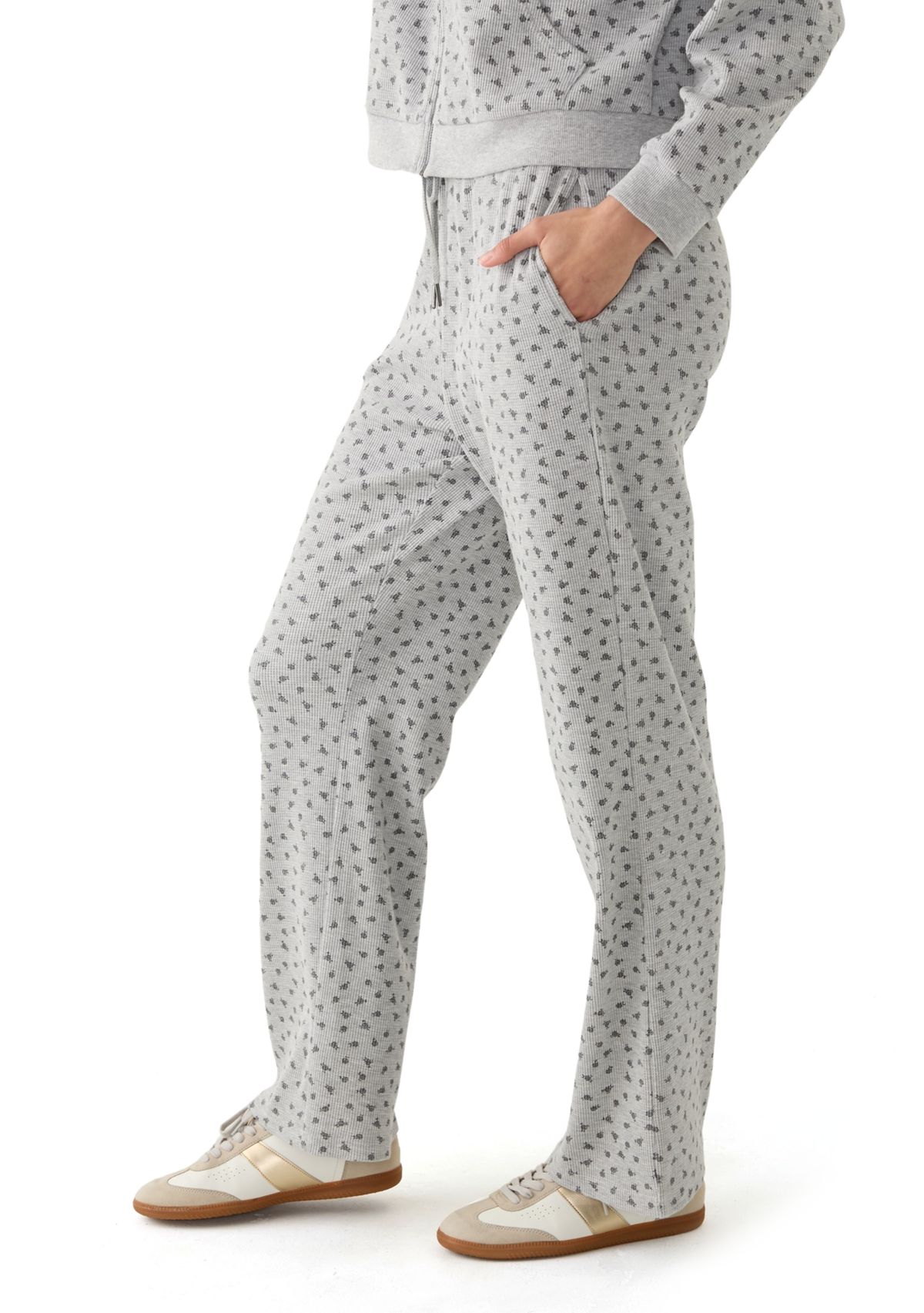 Waffle Wide Leg Pants
