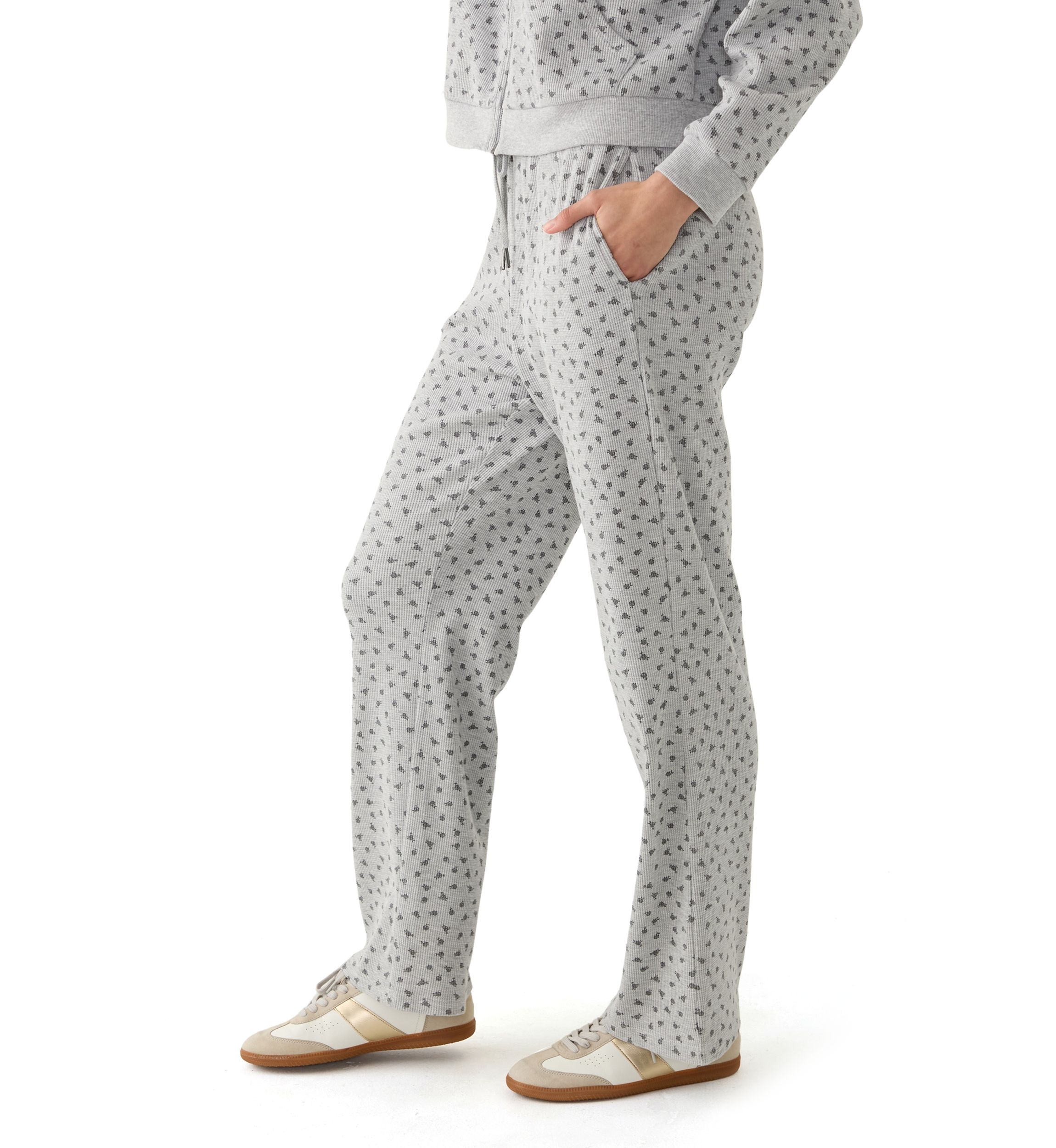 Waffle Wide Leg Pants