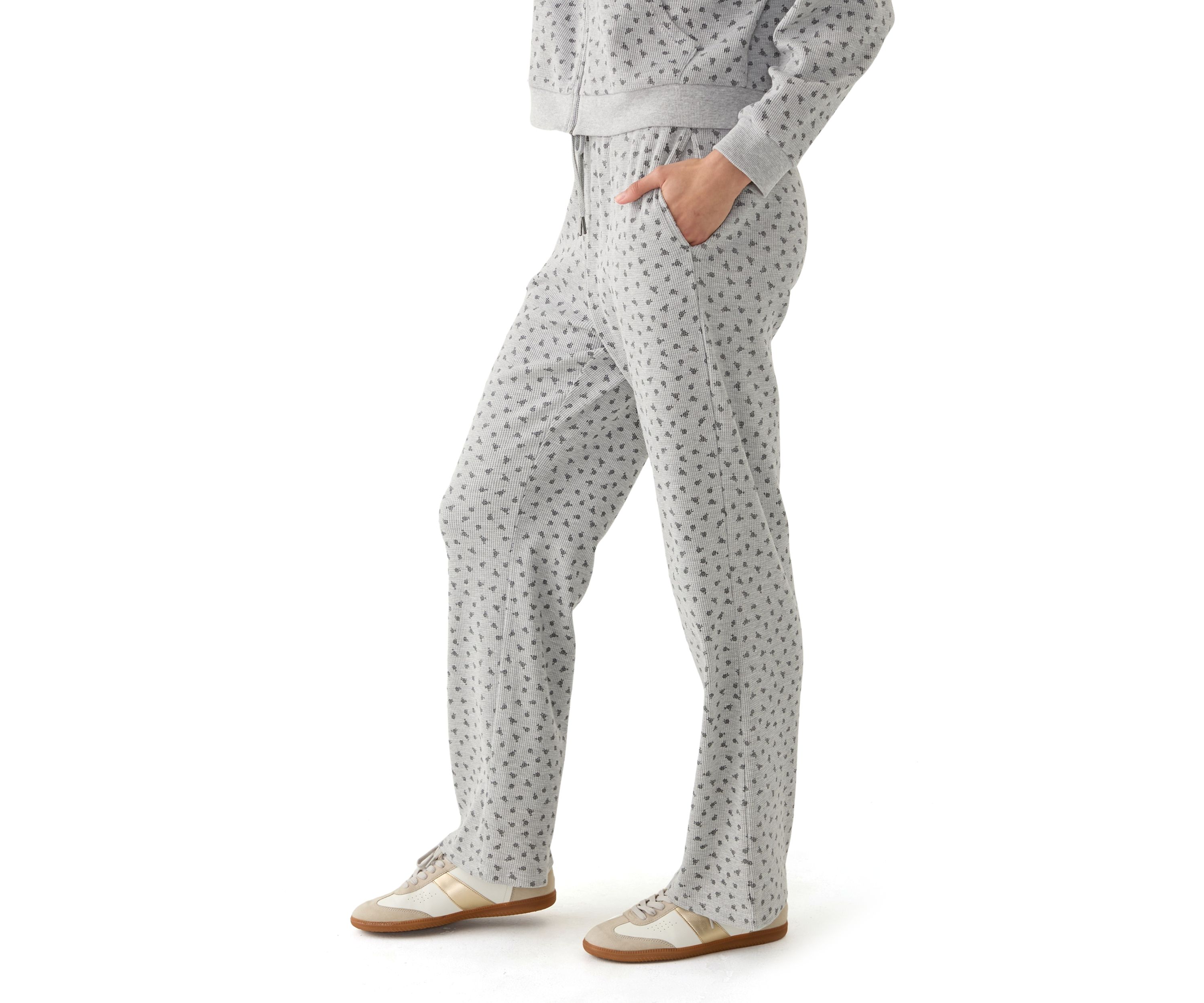 Waffle Wide Leg Pants