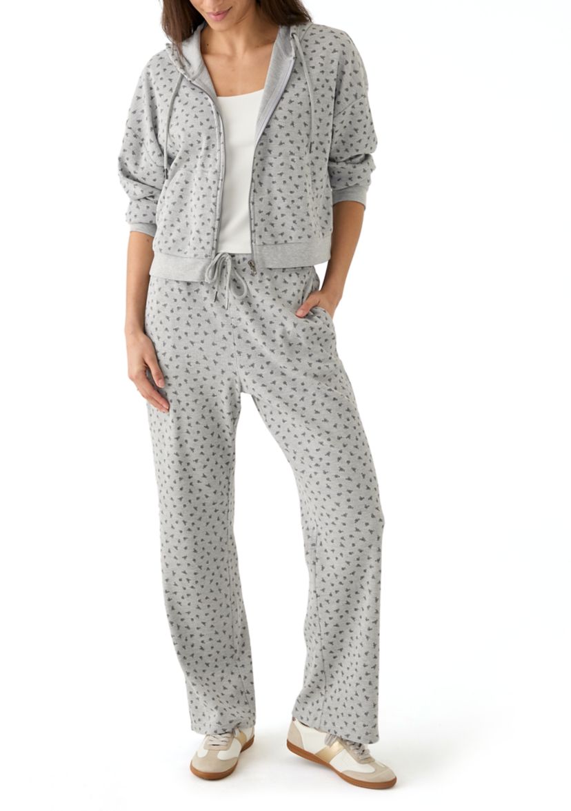 Waffle Wide Leg Pants