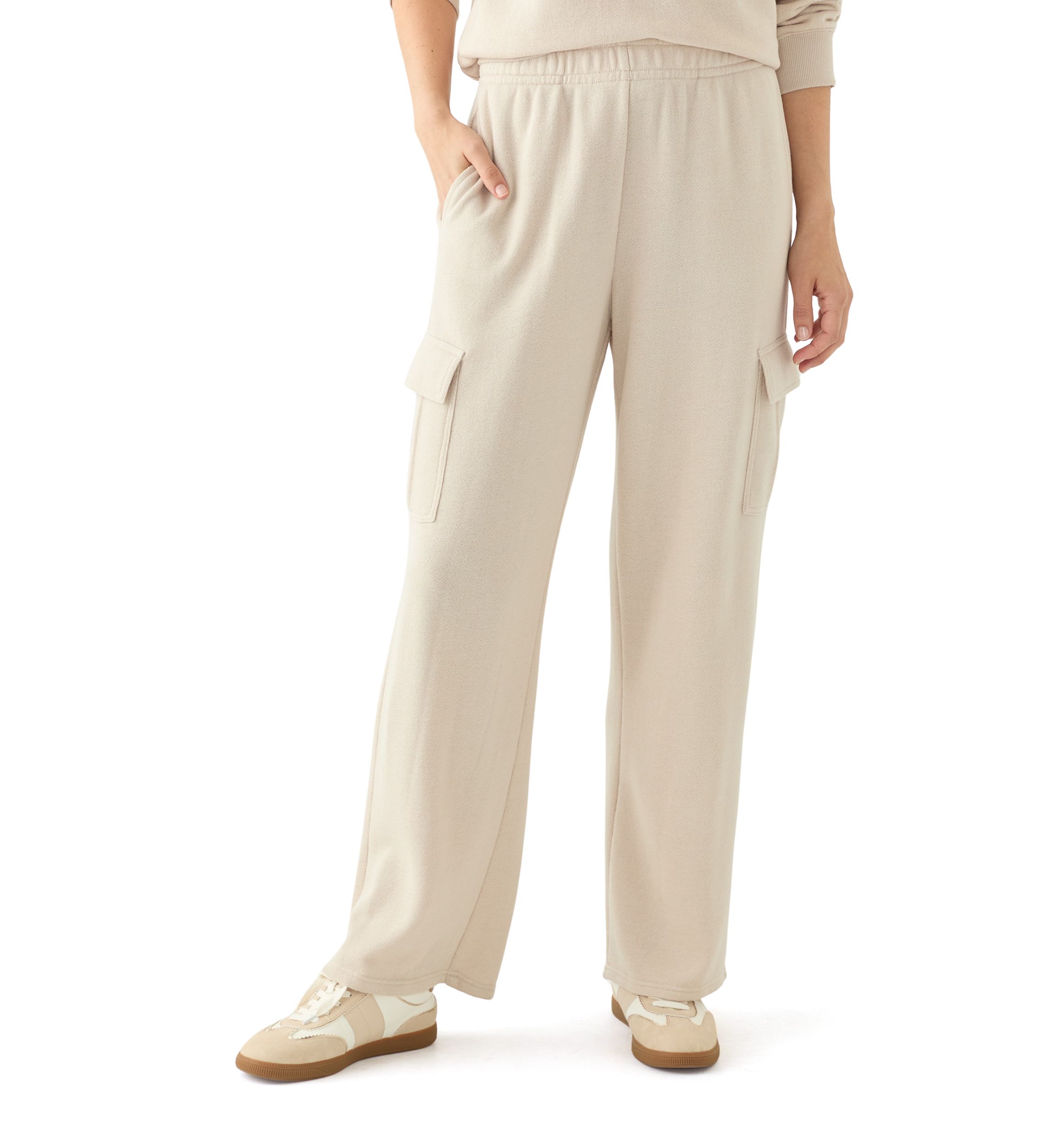 Womens Wide Leg Cargo Pants