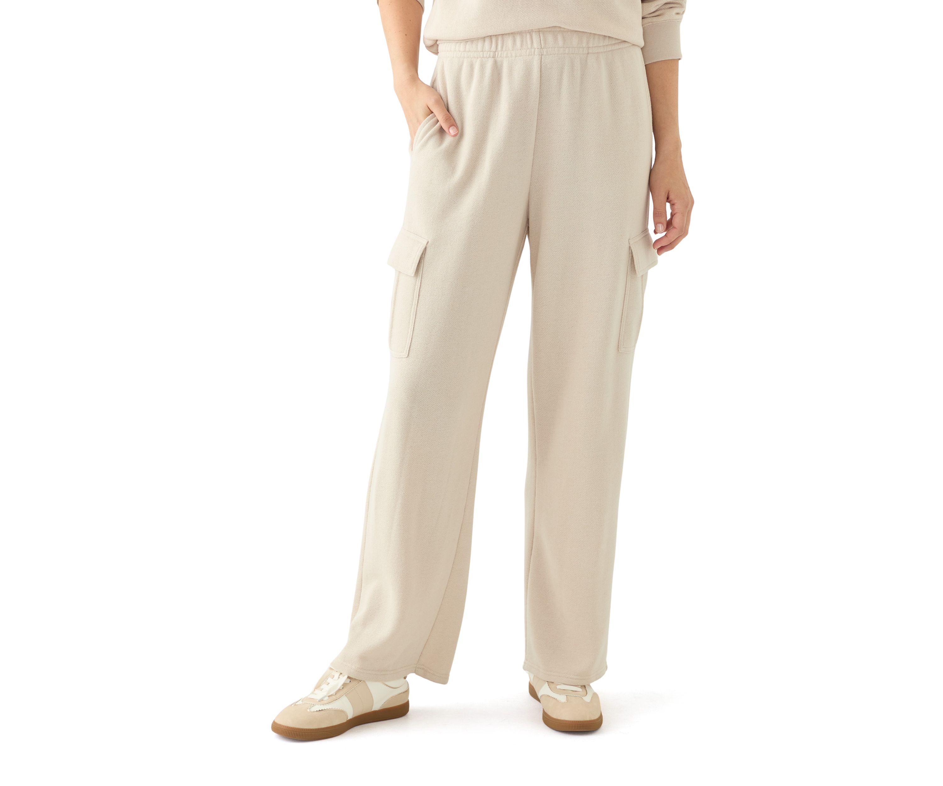 Womens Wide Leg Cargo Pants