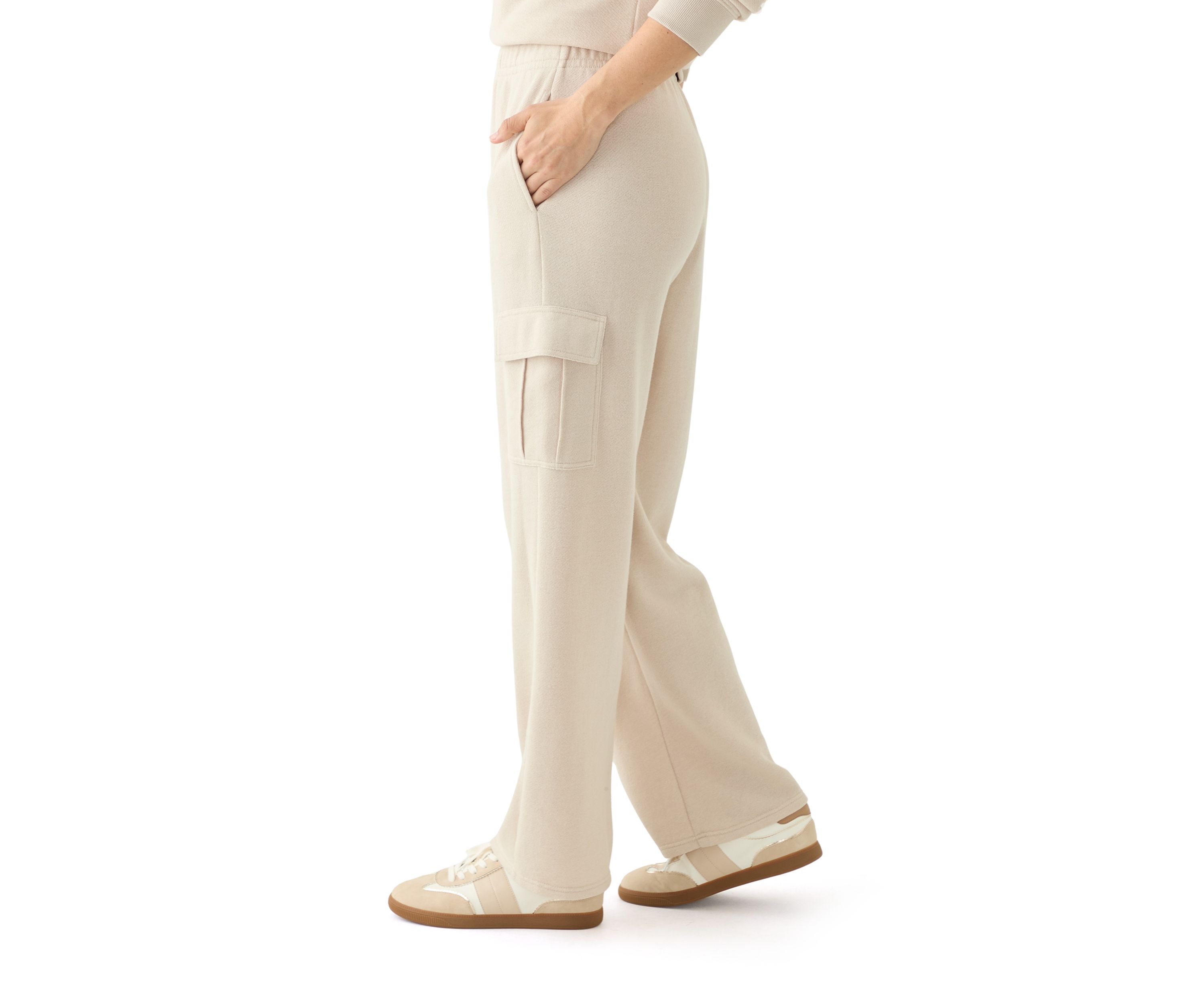 Womens Wide Leg Cargo Pants