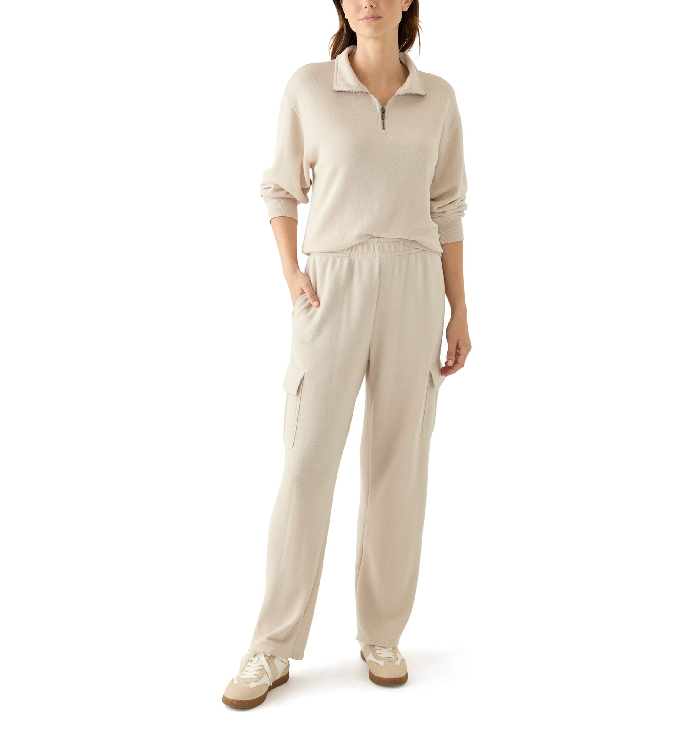 Womens Wide Leg Cargo Pants