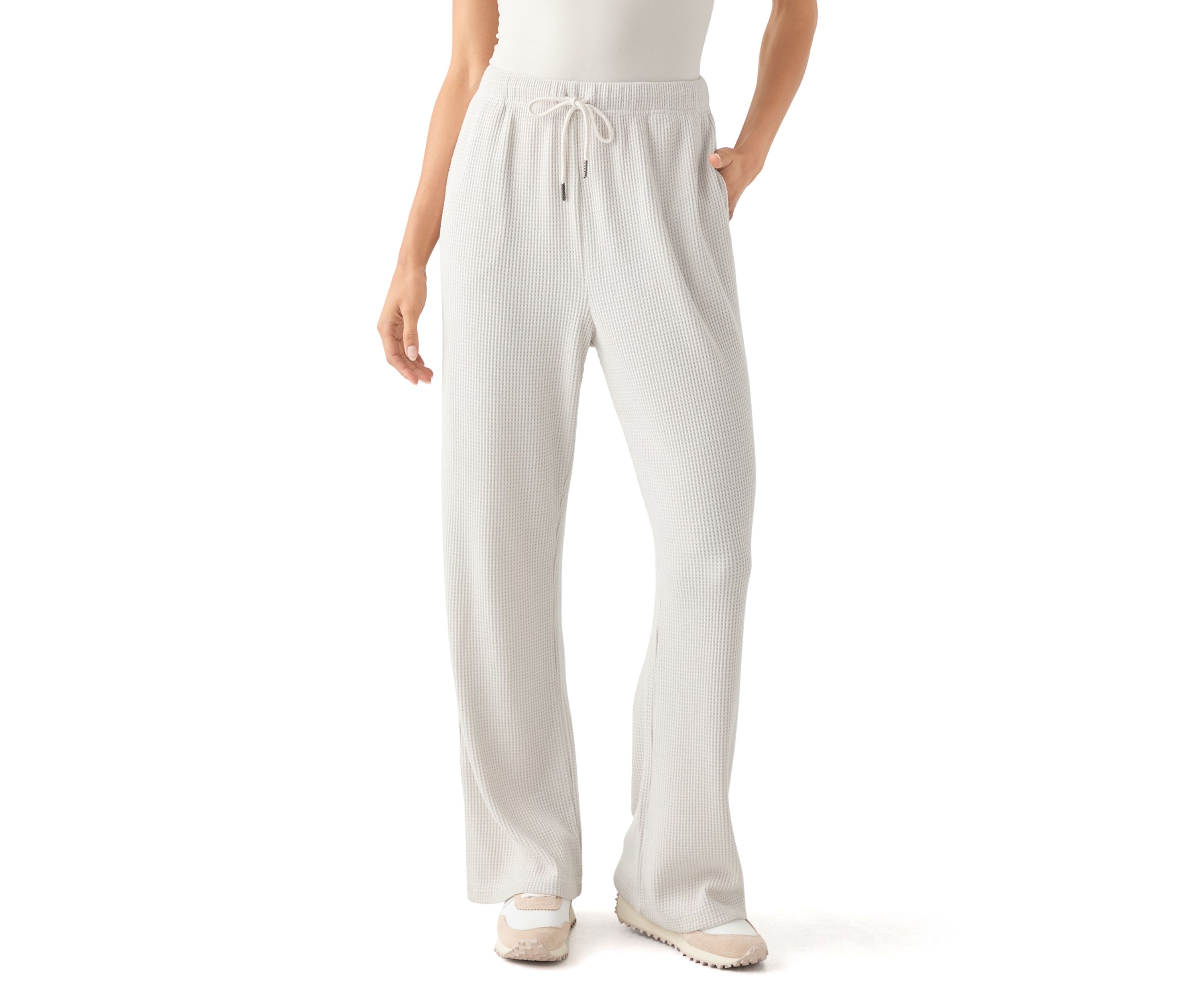 Womens Wide Leg Knit Sweatpants