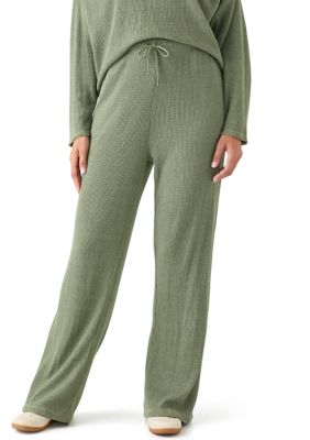 OLIVE + OAK Women's Wide Leg Knit Sweatpants, Small