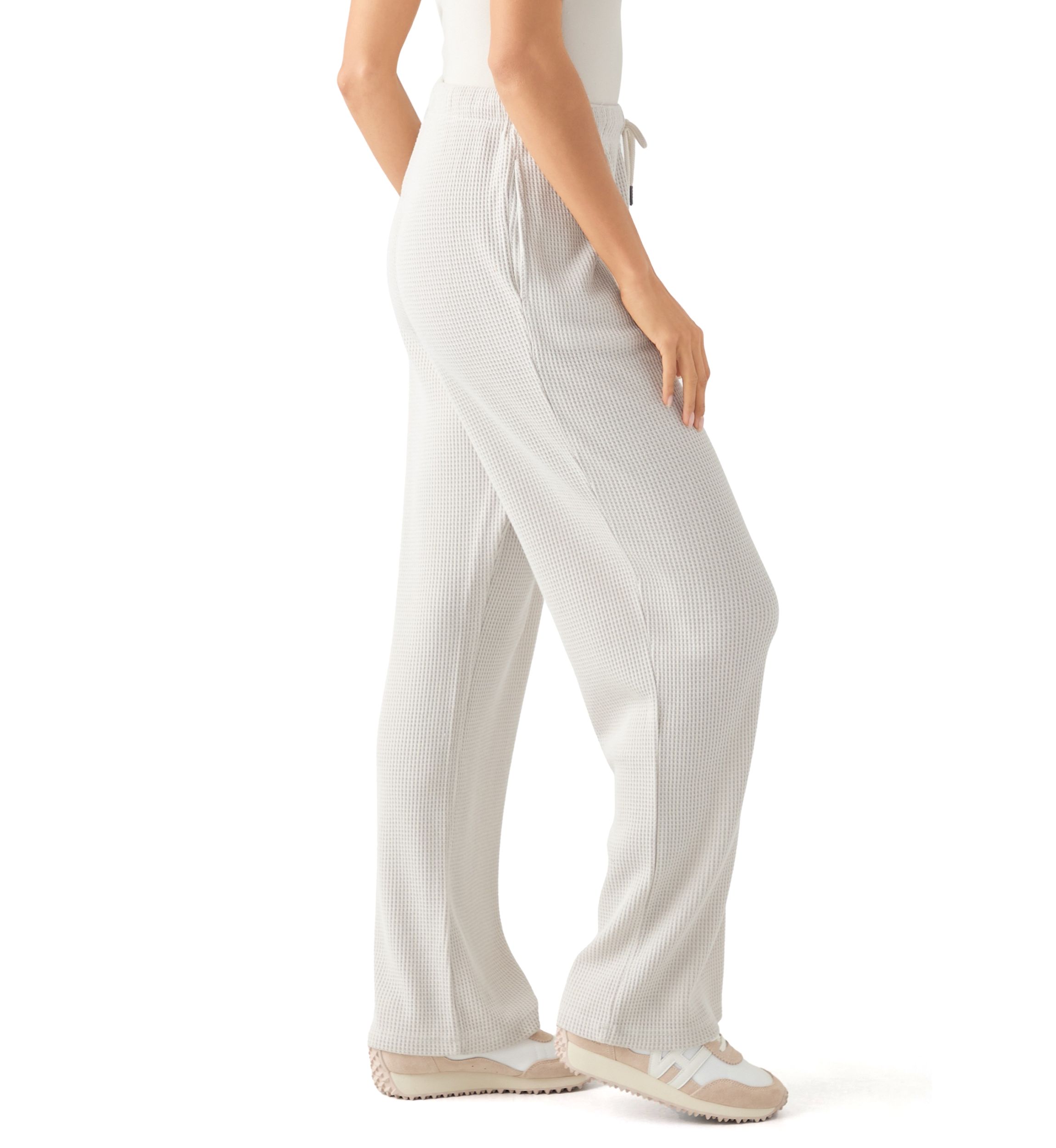 Womens Wide Leg Knit Sweatpants