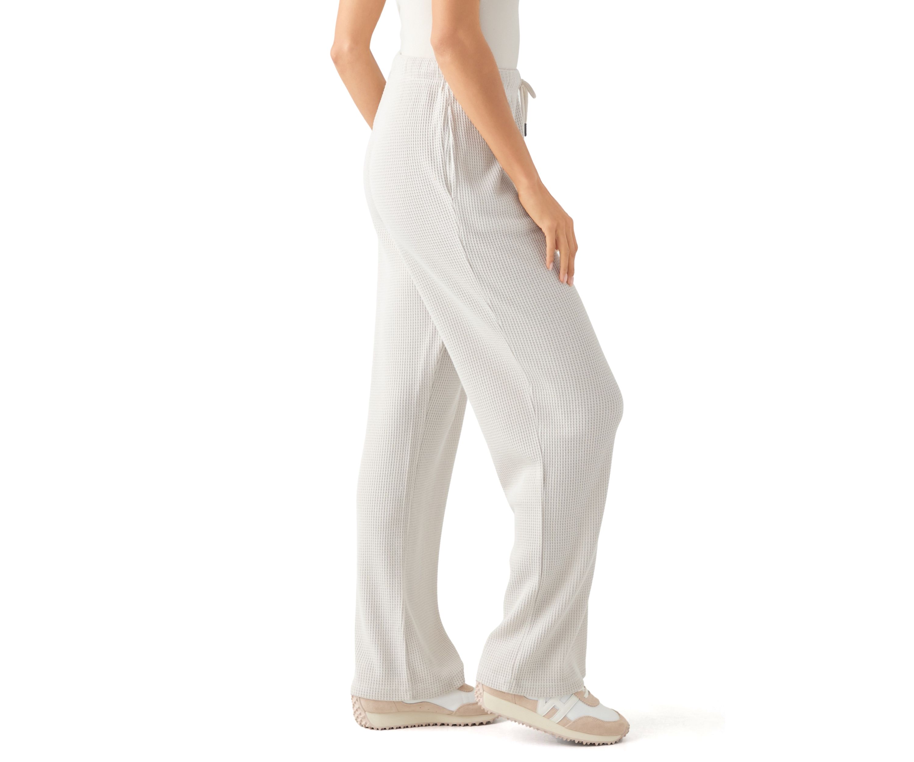 Womens Wide Leg Knit Sweatpants