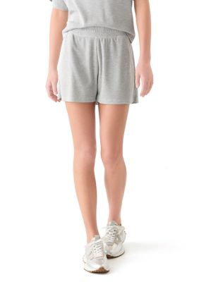 OLIVE + OAK Women's Soft Thermal Knit Shorts, Grey, XS
