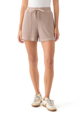 OLIVE + OAK Women's Waffle Knit Shorts, Small
