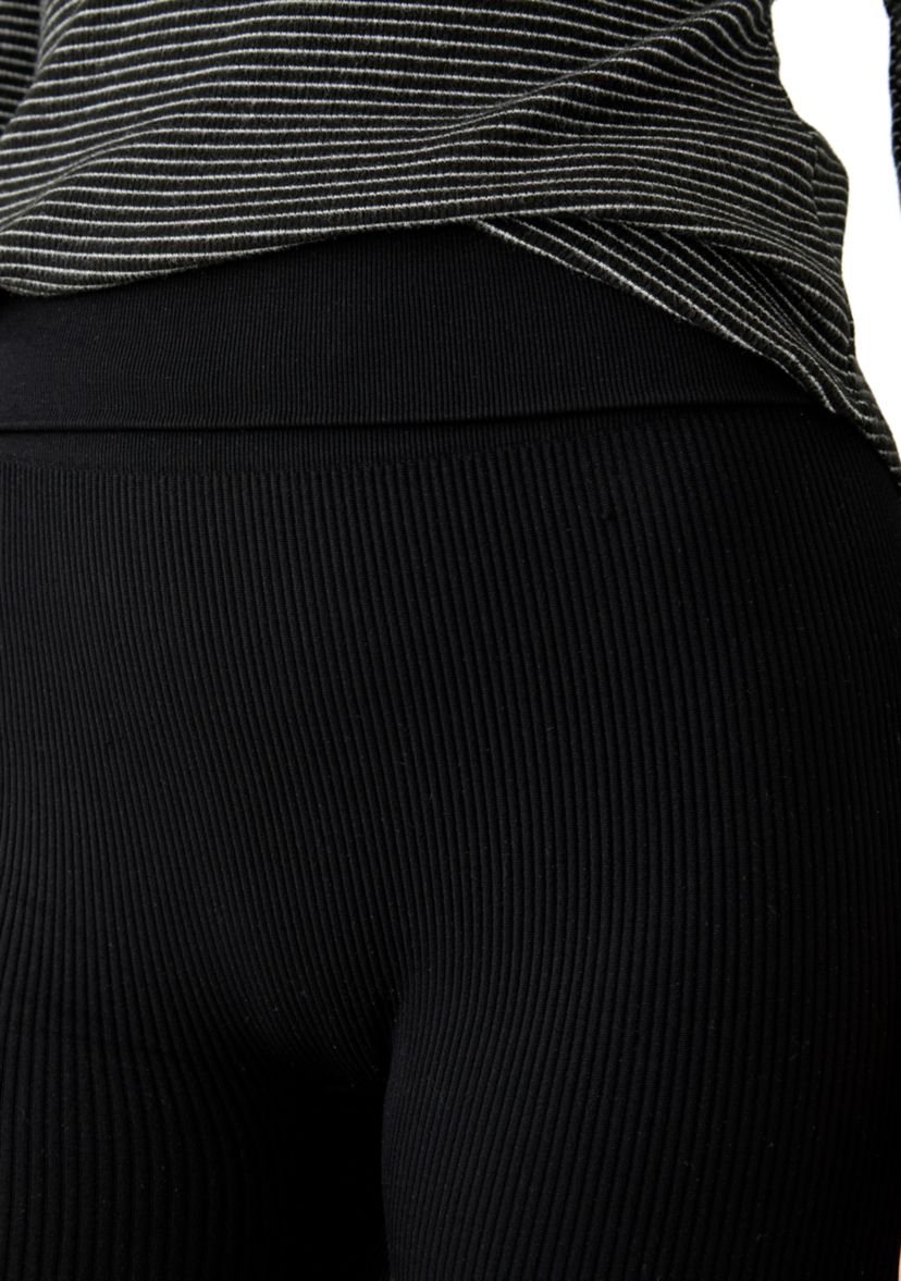 Womens Foldover Waist Flare Pants