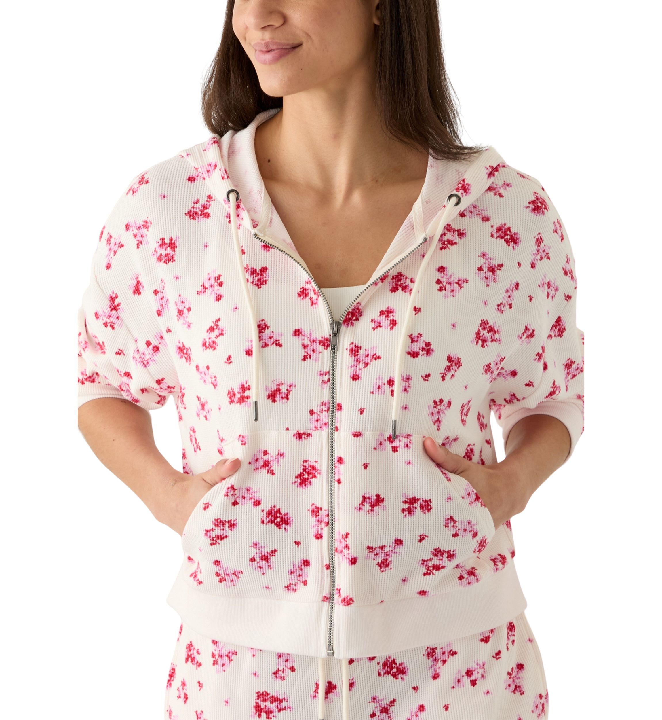 Waffle Full Zip Hoodie