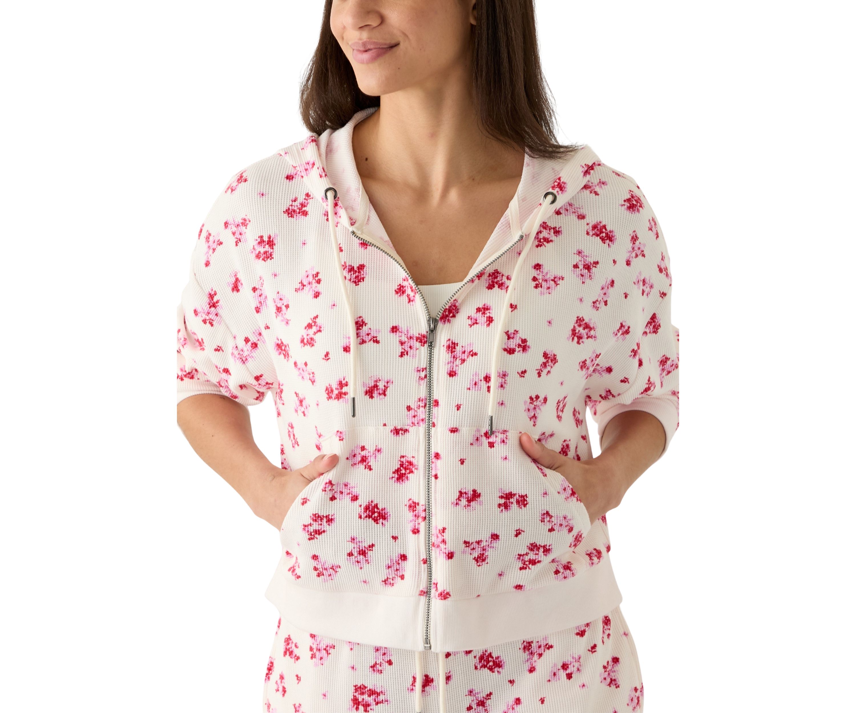 Waffle Full Zip Hoodie