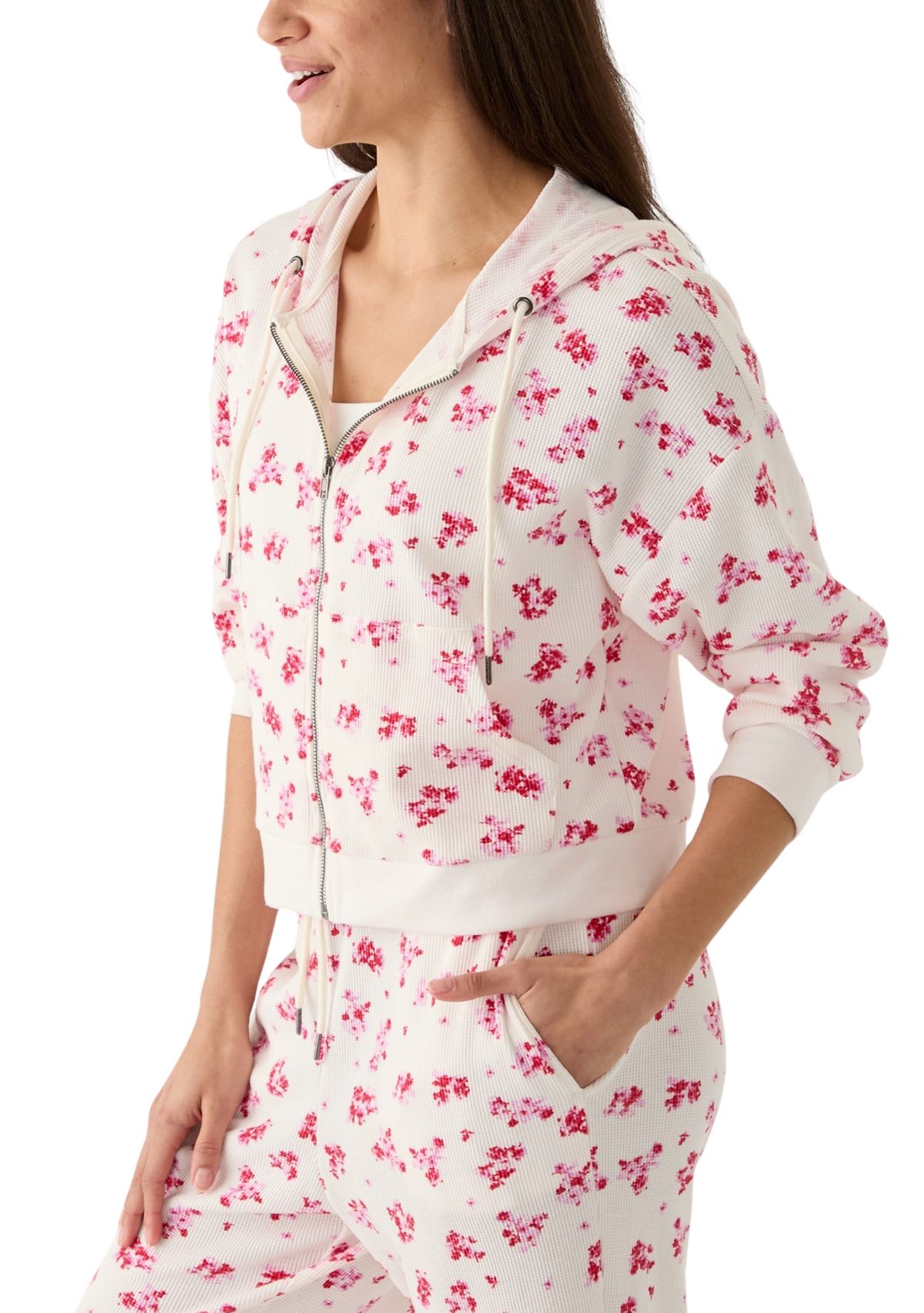 Waffle Full Zip Hoodie