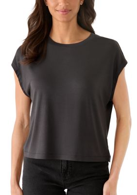 OLIVE + OAK Women's Crew Neck Boxy Shirt