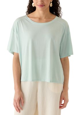 OLIVE + OAK Women's Loose Fit T-Shirt, Mint, XL
