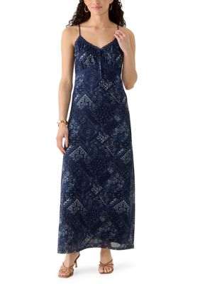 OLIVE + OAK Women's Sweetheart Lace Bodice Maxi Dress