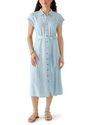 OLIVE + OAK Women's Collared Button Down Dress, XL