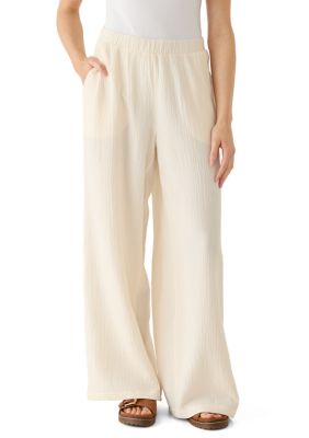 OLIVE + OAK Women's Wide Leg Gauze Pants, XL