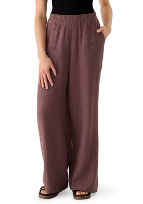 OLIVE + OAK Women's Wide Leg Gauze Pants, XL