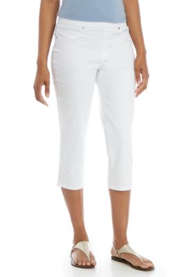 RealSize Women’s 17 Pull On Stretch Capri Pants