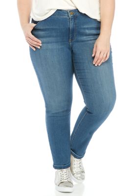 plus size black skinny jeans