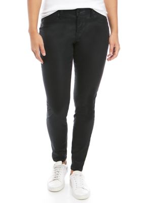 womens coated skinny jeans