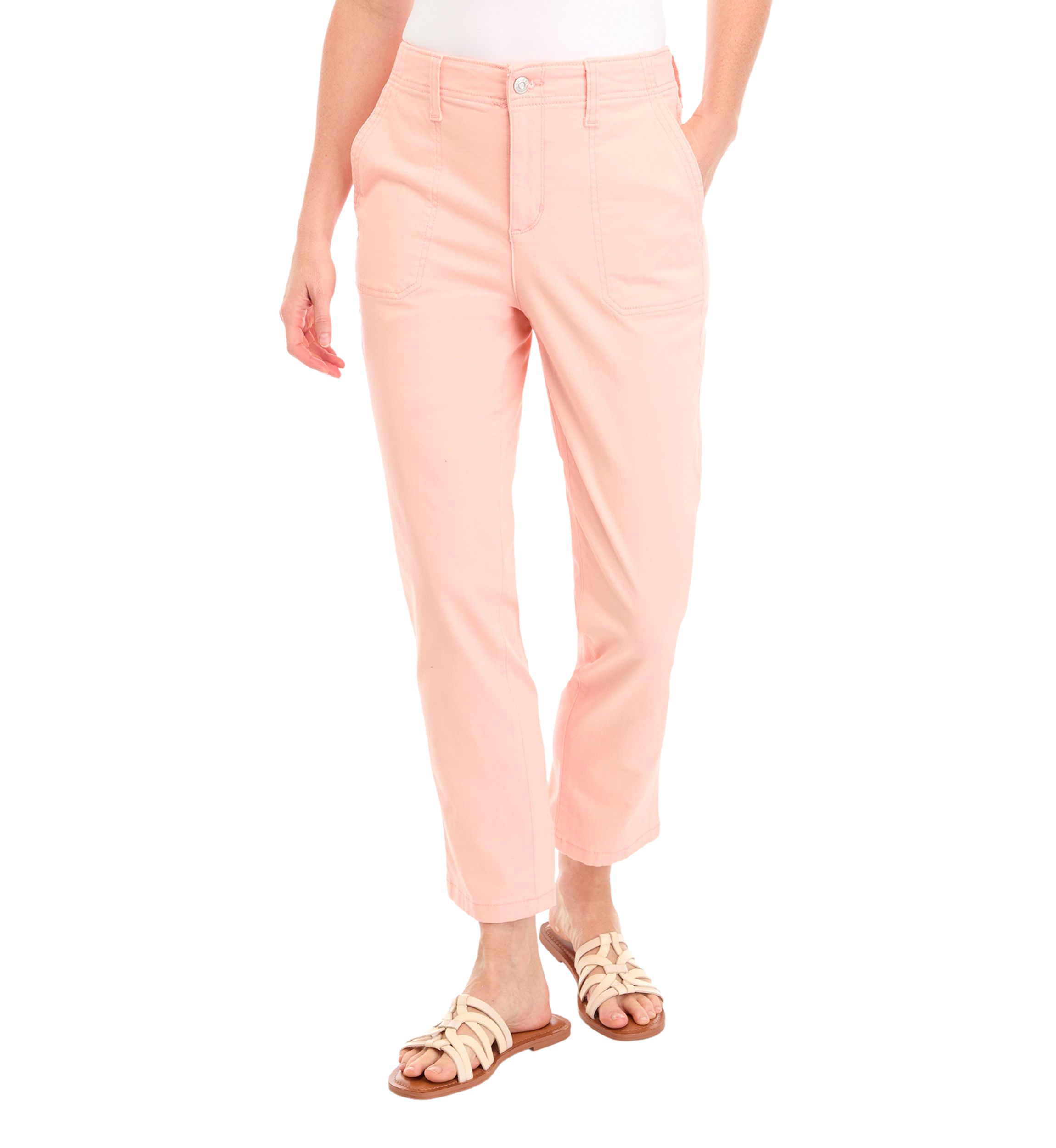 Womens High Rise Straight Utility Pants