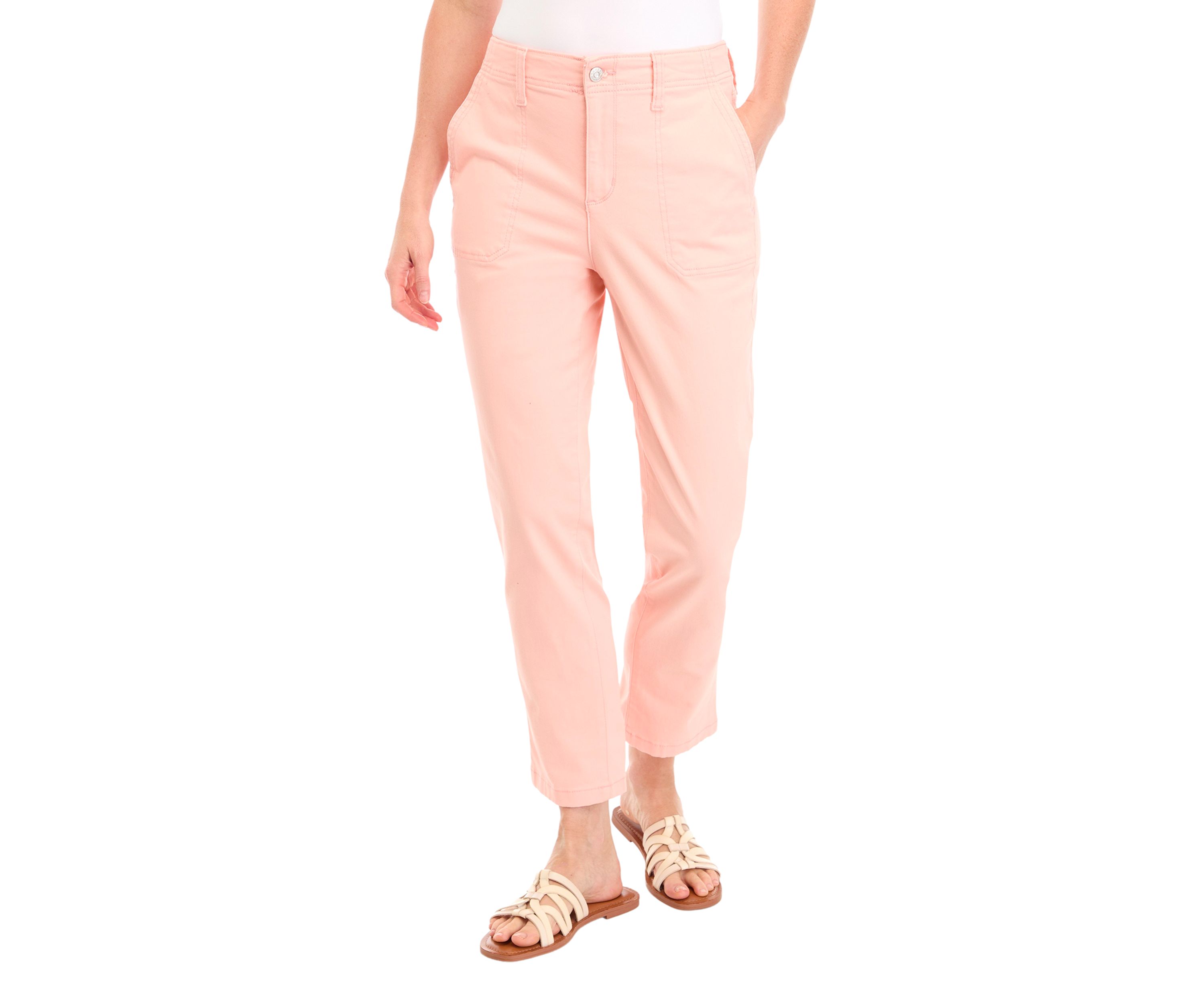 Womens High Rise Straight Utility Pants