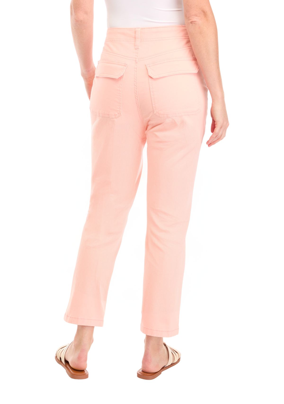 Womens High Rise Straight Utility Pants