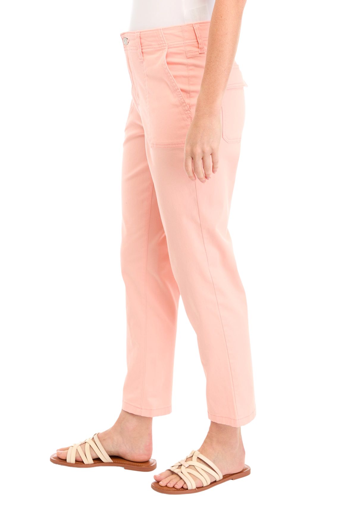Womens High Rise Straight Utility Pants