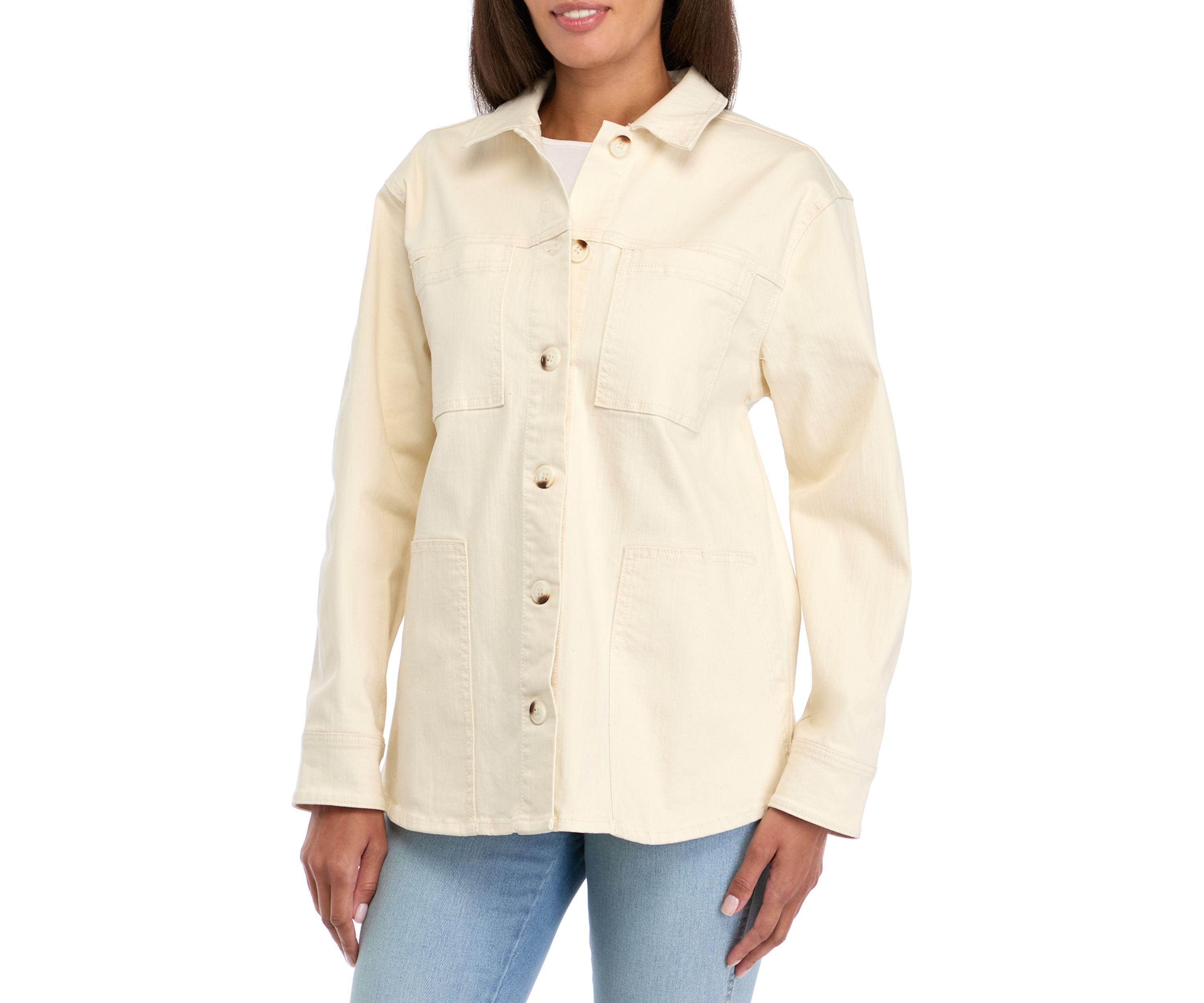 Womens Denim Shacket
