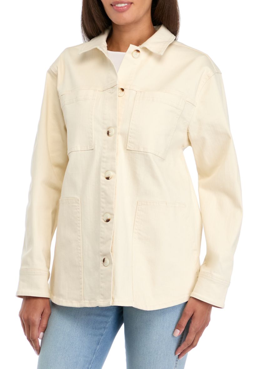 Womens Denim Shacket